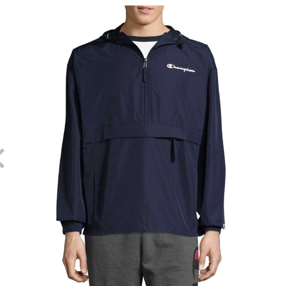 Champion Men’s Navy Packable Half Zip Jacket